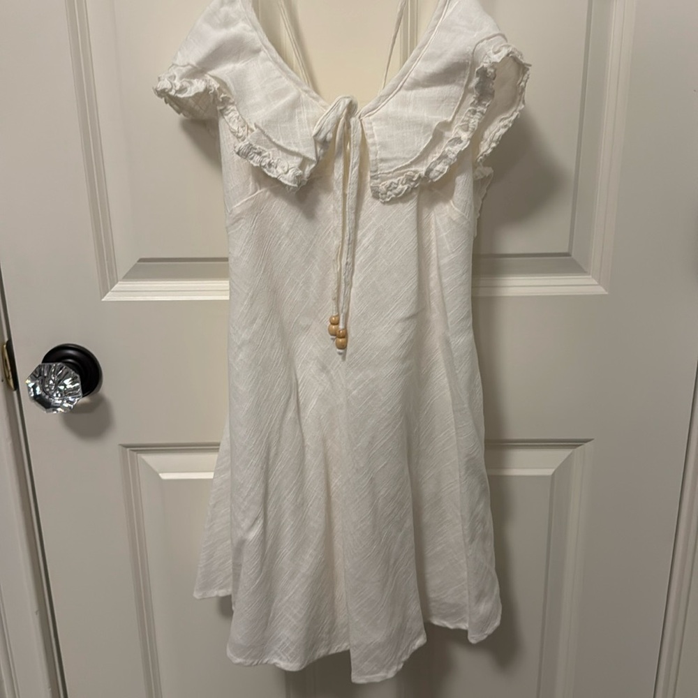 Free people ivory linen dress.  NWOT